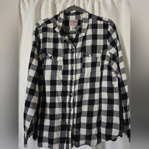 Women's Old Navy Plaid Button Down Top Size XL